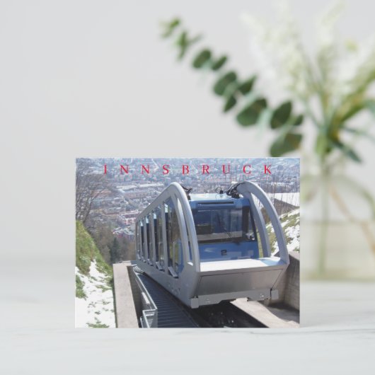 Innsbrucker Standseilbahn-Aussicht Postkarte (Stehend Vorderseite)