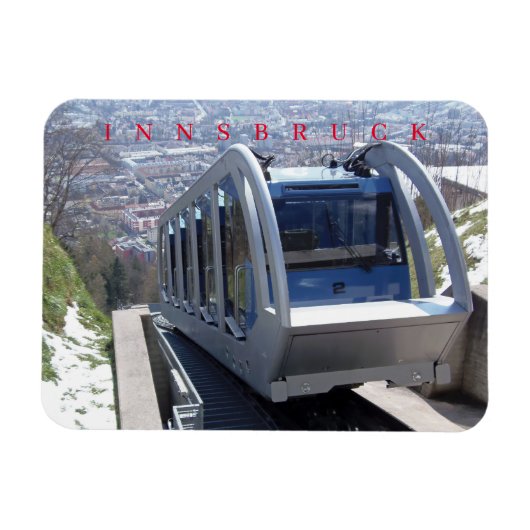 Innsbrucker Standseilbahn Kühlschrankmagnet Magnet (Horizontal)