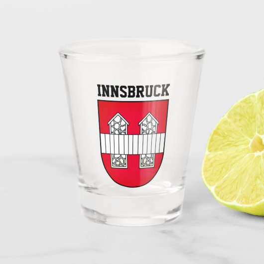 Innsbrucker Wappen - ÖSTERREICH Schnapsglas (Vorderseite)