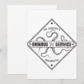 Innsmouth Bus Service Joe Sargent Einladung (Vorne/Hinten)