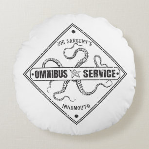 Innsmouth Bus Service Joe Sargent Rundes Kissen