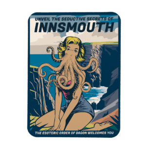 Innsmouth Button-up Cthulhu Reiseplaner Lovecraft Magnet
