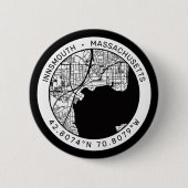 Innsmouth City Map Lovecraft Button (Vorderseite)