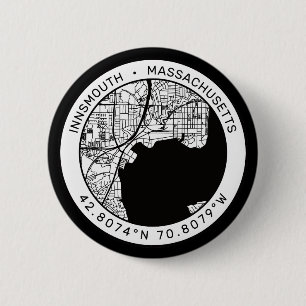 Innsmouth City Map Lovecraft Button