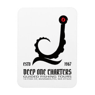 Innsmouth Fischen Tours Cthulhu Lovecraft Magnet