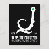 Innsmouth Fischen Tours Cthulhu Lovecraft Postkarte (Vorderseite)