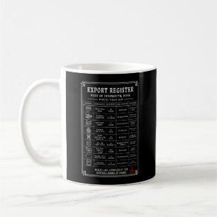 Innsmouth-Frachtschiffsmanifest Vintage Tiefsee Kaffeetasse