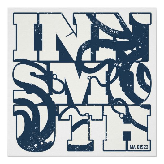 Innsmouth Lettern Tentacles Lovecraftian Poster (Vorderseite)
