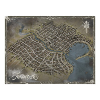 Innsmouth Map, Lovecraft world - Foto Erweiterung