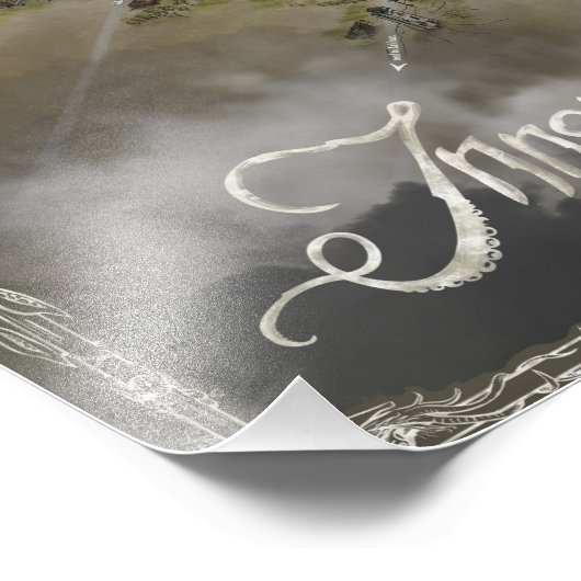 Innsmouth Map, Lovecraft world - Foto Erweiterung (Ecke)