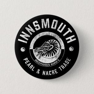 Innsmouth Marsh's Pearl Trade Lovecraft Button