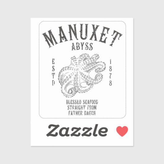 Innsmouth Seafood Tiefsee Tintenfisch Octopus Aufkleber (Blatt)