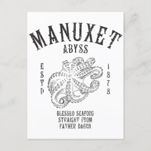 Innsmouth Seafood Tiefsee Tintenfisch Octopus Postkarte