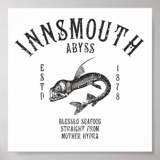 Innsmouth Seafood Tiefseefische Viperfisch Poster (Vorne)