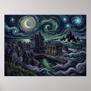 Innsmouth Sternenhimmel-Horrorschaft Poster