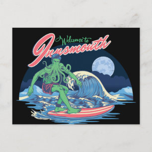 Innsmouth Surfing Lovecraft Feiertagspostkarte