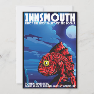 Innsmouth Vintage Travel Poster Lovecraft Einladung