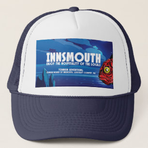 Innsmouth Vintage Travel Poster Lovecraft Truckerkappe