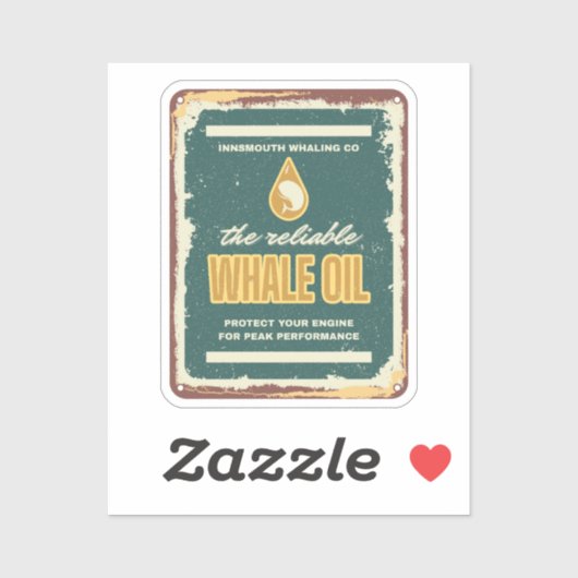 Innsmouth Whale Oil Lovecraft Aufkleber (Blatt)