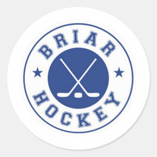 INOFFIZIELL Briar U Hockey | Außerhalb des Campus Runder Aufkleber