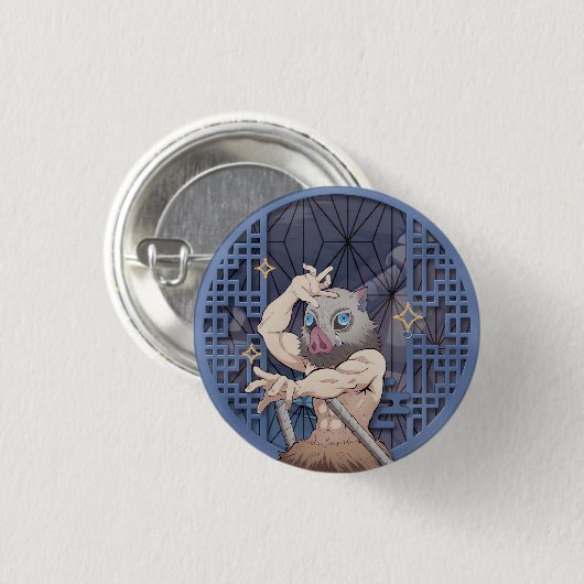 Inosuke Hashibira Button (Vorne & Hinten)