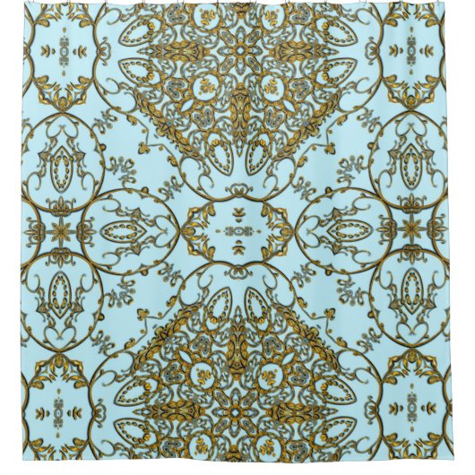 Inoubliable Freuden-Girly französisches Muster Duschvorhang (Vorderseite)