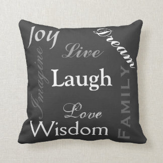 Inpirational Wörter Kissen