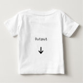 Input/Output Baby T-shirt (Rückseite)