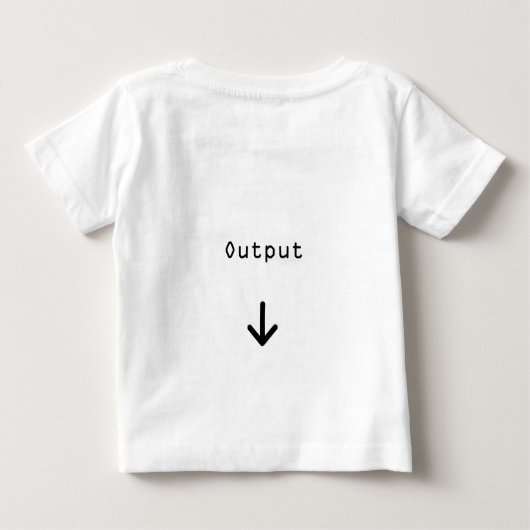 Input/Output Baby T-shirt (Rückseite)