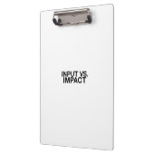 Input vs. Impact Professional Clipboard Klemmbrett (Links)
