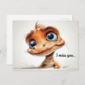 Inquisitive Augen Postkarte (Vorne/Hinten)