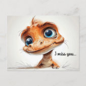 Inquisitive Augen Postkarte (Vorderseite)