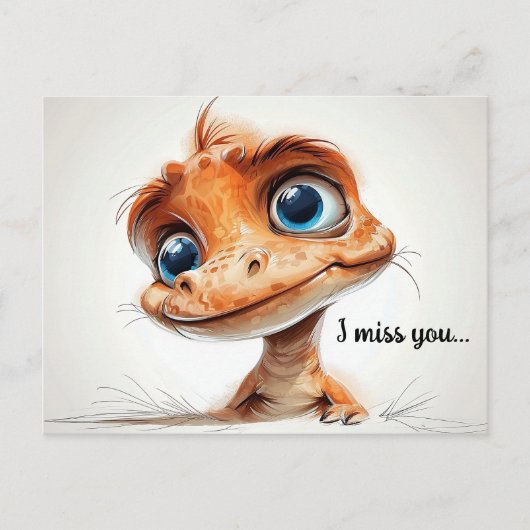 Inquisitive Augen Postkarte (Vorderseite)