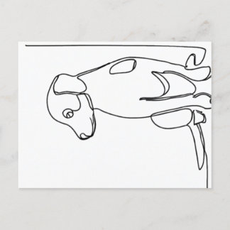Inquisitive Dog Postkarte