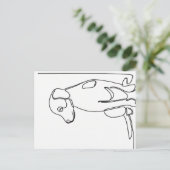 Inquisitive Dog Postkarte (Stehend Vorderseite)