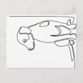 Inquisitive Dog Postkarte (Vorderseite)