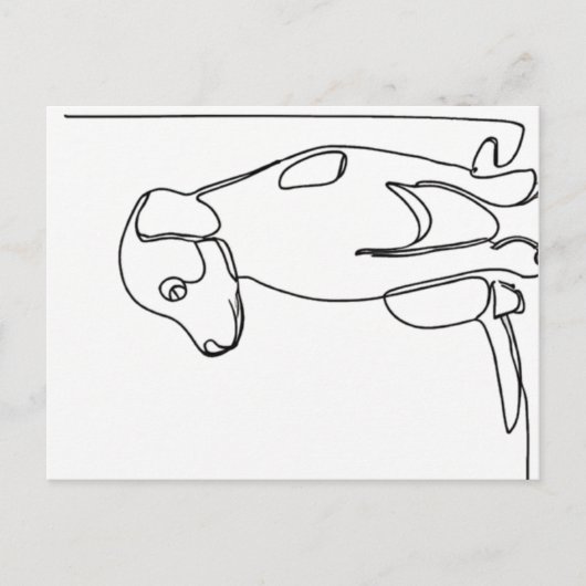 Inquisitive Dog Postkarte (Vorderseite)