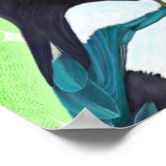 Inquisitive Magpie Poster (Ecke)