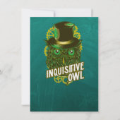 Inquisitive Owl - Steampunkish Card (Vorderseite)