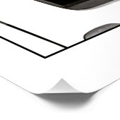 Inquisitive Schwarze Labrador Poster (Ecke)