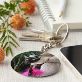 Inquisitive Siamkatze Schlüsselanhänger (Seite)