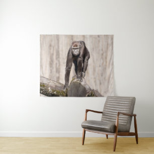 Inquisitive Young Gorilla Wandteppich