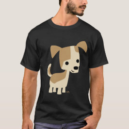 Inquisitiver kleiner Hund Cartoon T - Shirt