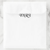 INRI RUNDER AUFKLEBER (Tasche)