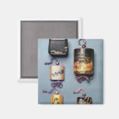 Inro- und Tabakbeutel Magnet (Vorderseite/Rückseite)