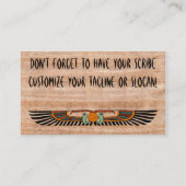 Ins Auge fallende ägyptische Papyrus-Visitenkarte Visitenkarte (Rückseite)