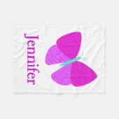 Ins Auge fallende künstlerische Linie Fleecedecke (Vorderseite (Horizontal))