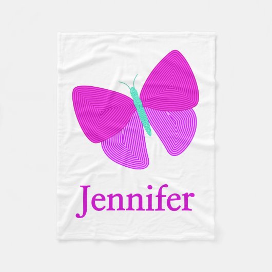 Ins Auge fallende künstlerische Linie Fleecedecke (Vorderseite)