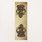 Ins Auge fallendes Metallindischer Grundelefant Yogamatte (Vorderseite)