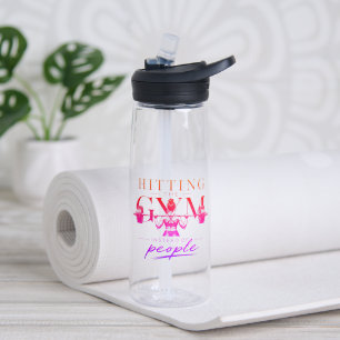 Ins Fitnessstudio schlagen statt Leute zu schlagen Trinkflasche